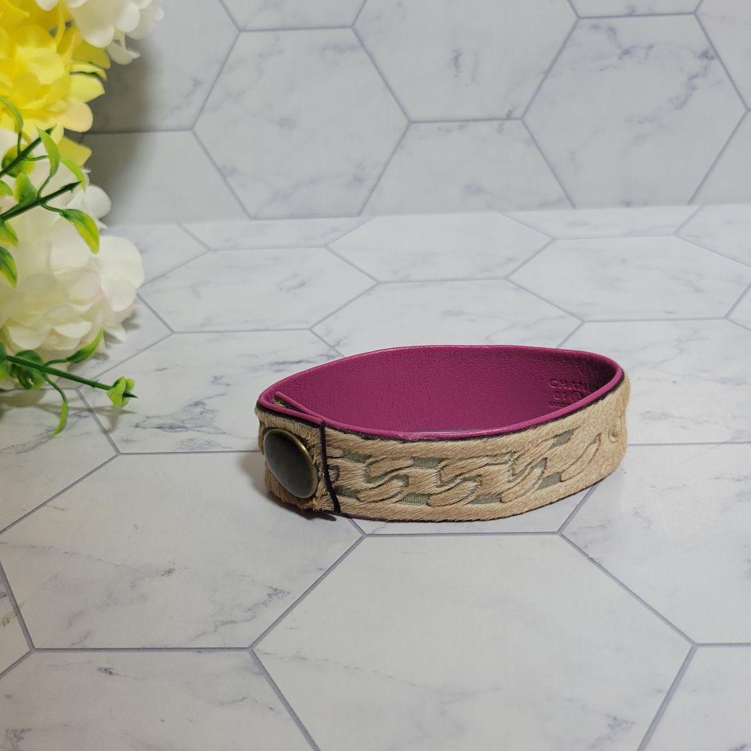 CHANEL　ロゴ　チェーン　ブレスレット　スエード　レザー　チョーカー　ドレス