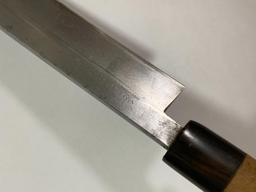 正千代 純日本鋼 正本系 鰻裂包丁 22cm