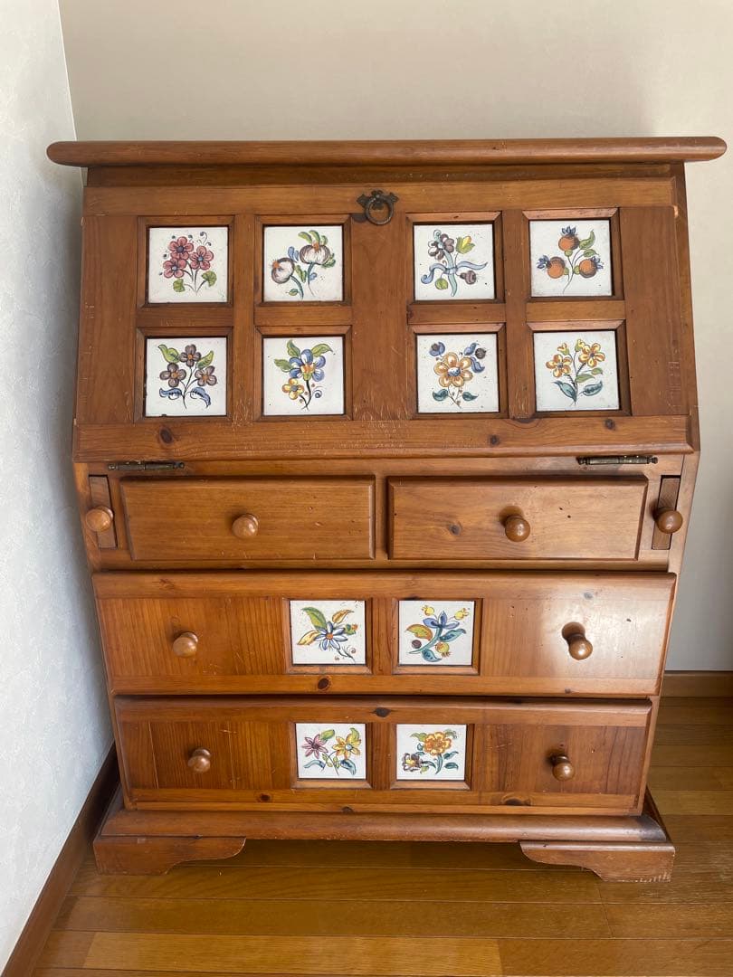 スペインタイル　カントリーデスク