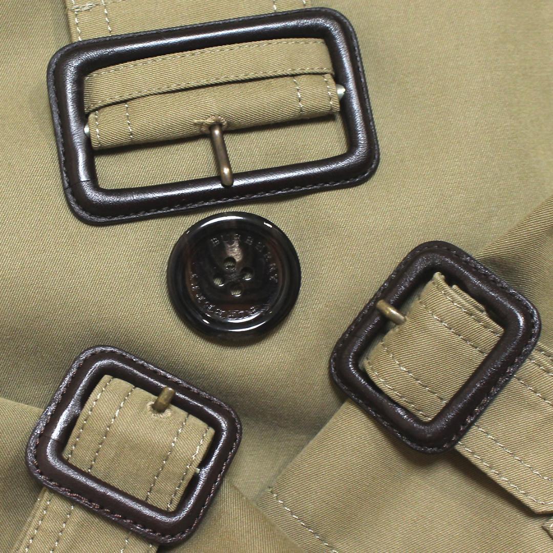 超美品 バーバリーロンドン トレンチコート L ライナー付きカーキ チェック裏地