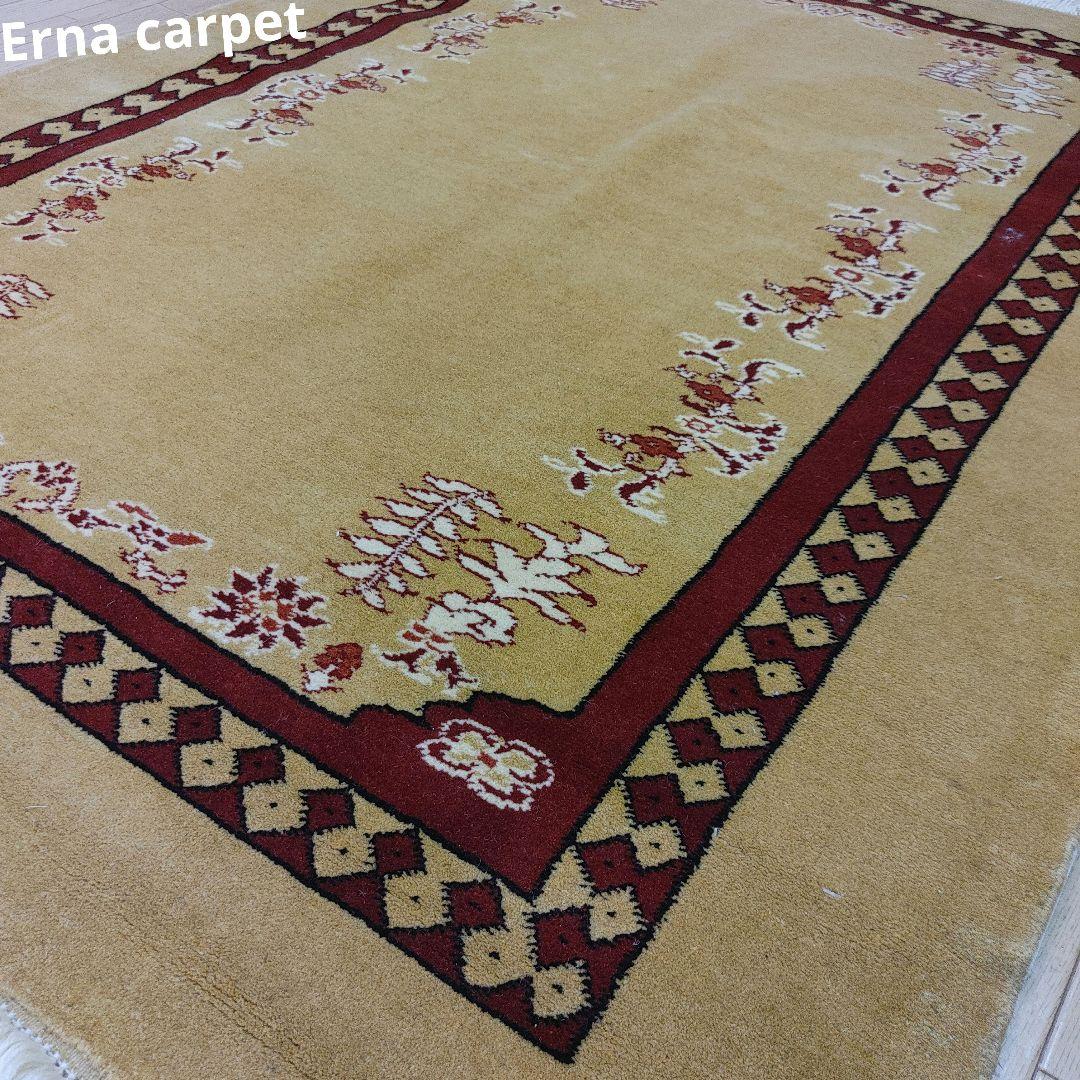 ペルシャ絨毯 新品 153x112 手織り クルド・ グーチャン産 persia