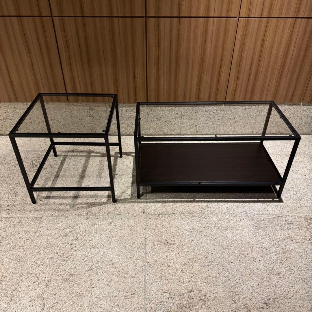 IKEA VITTSJÖ ヴィットショー ネストテーブル 2点セット