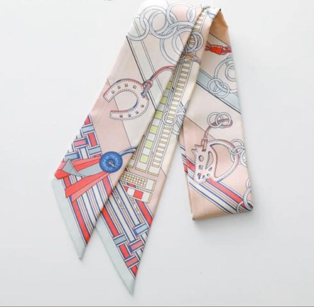 エルメス　ツイリー　BRIDES ET GRIS GRIS ピンク系　新品未使用