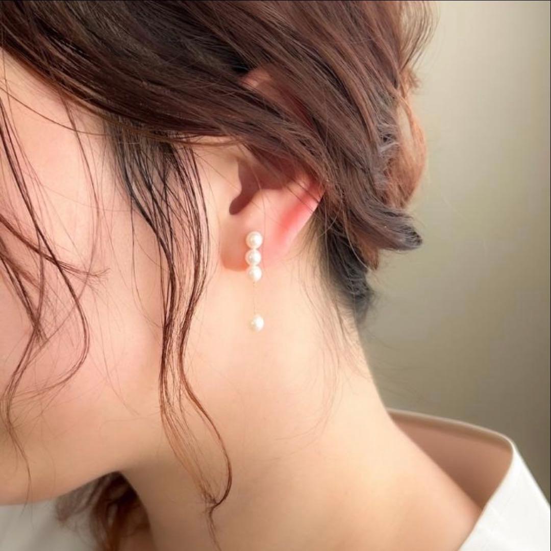 K10 あこや真珠 パール　ピアス