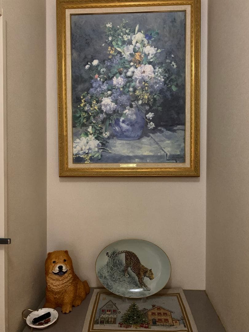 HERMES 赤道直下のスケッチヒョウの絵柄オーバルプレート♡美しい♡希少