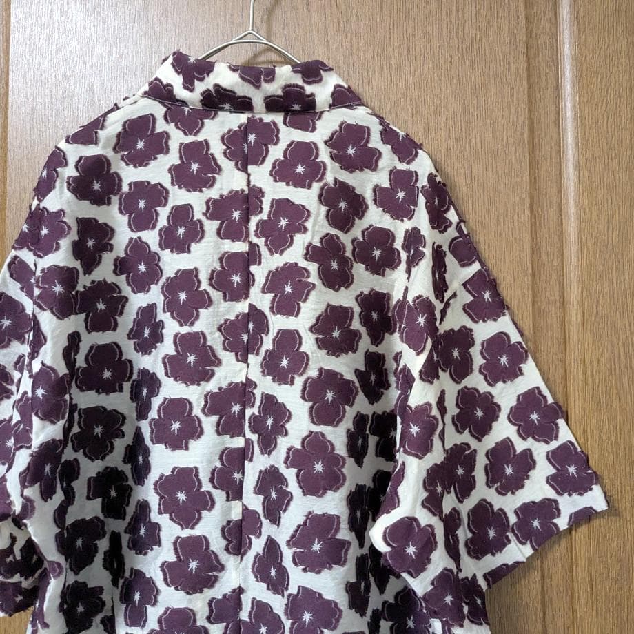 ＜6(ROKU)＞フラワー ジャカード ショートスリーブシャツ