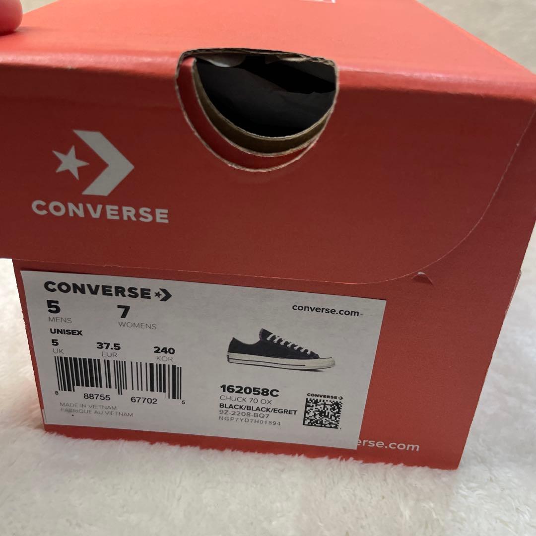 【海外限定】コンバース チャックテイラー ct70 黒 ローカット 24bm
