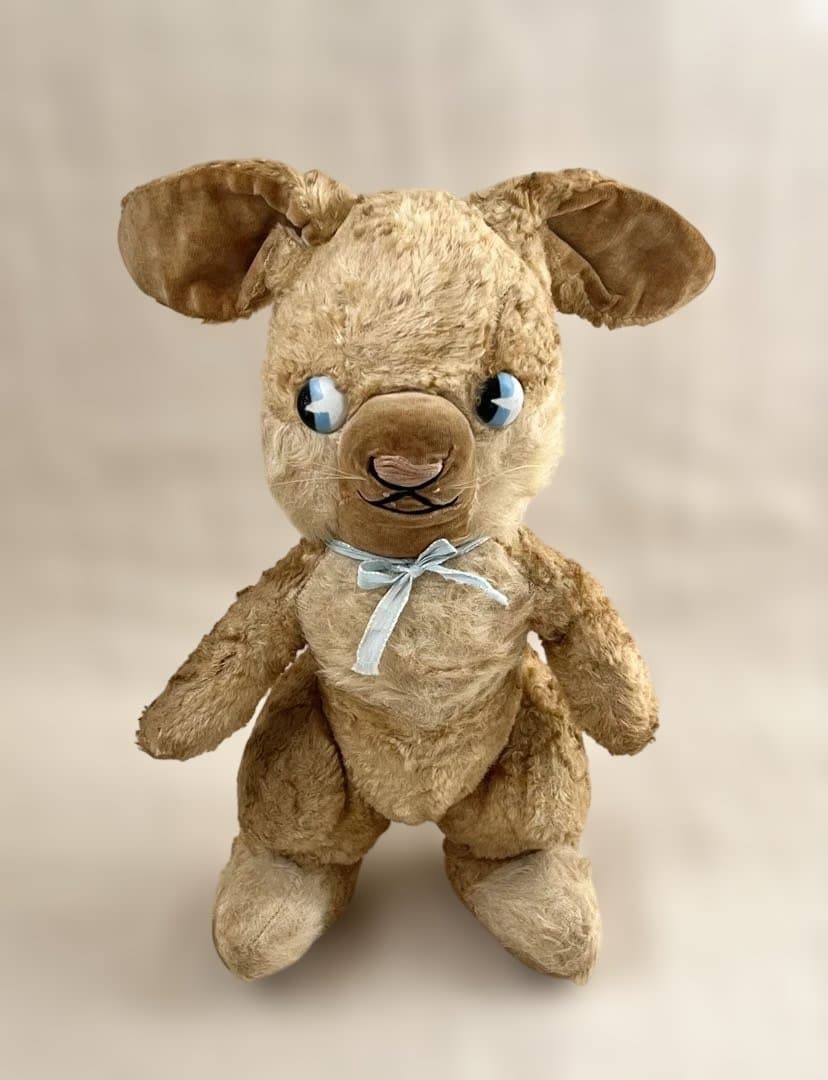 アンティークヴィンテージ英国製うさぎバニーぬいぐるみテディベア ドール