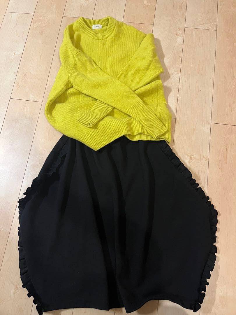 コムデギャルソン　フリル　スカート ブラック