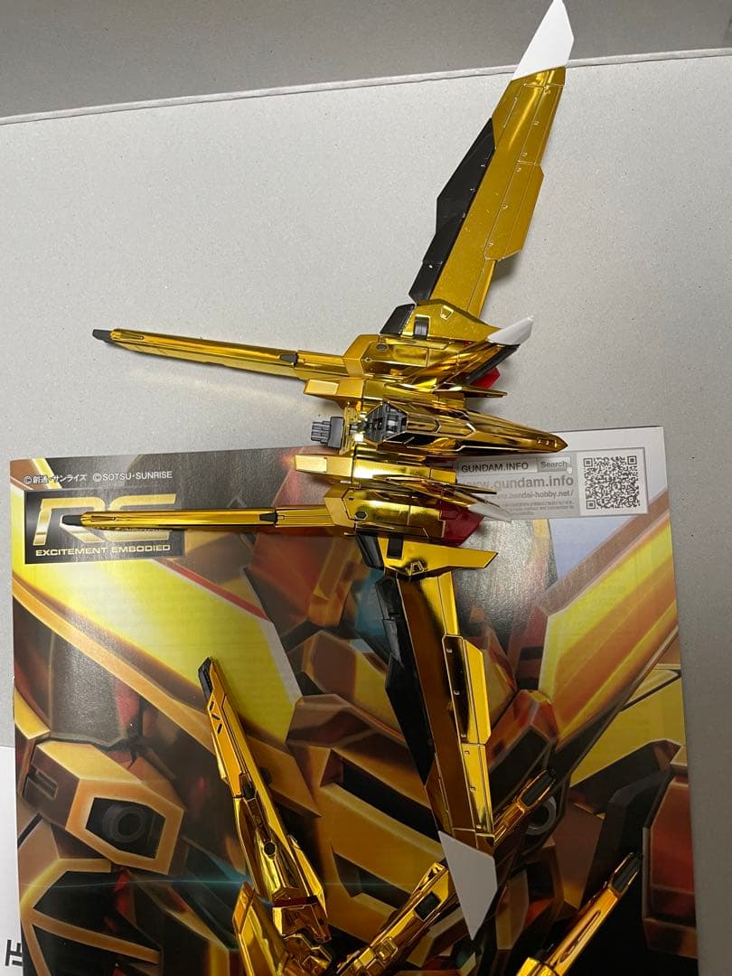 ガンプラ　組み済み　RG アカツキガンダム　オオワシパック＆シラヌイアカツキ