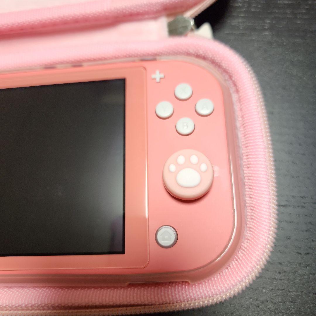 Switchライト ケース カバー付き コーラルピンク