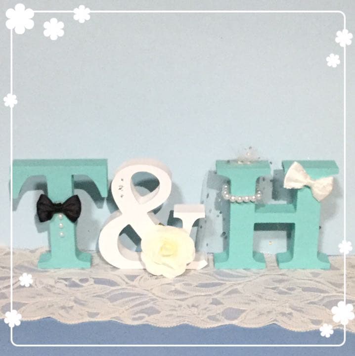 ぴよ様確認用♡ウエディングバージョン・イニシャルオブジェ