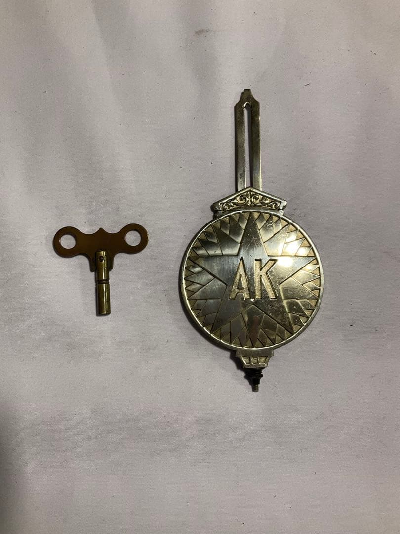 (30)EIKEISHA 振り子ゼンマイ時計　稼働品　アンティーク