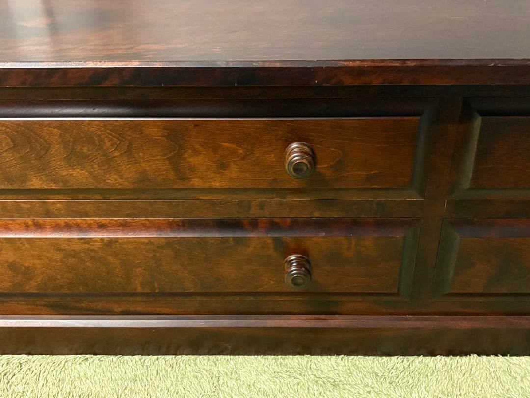 ☆ バレエダンサー　北海道民芸 ローチェスト 幅129.5cm　整理 収納