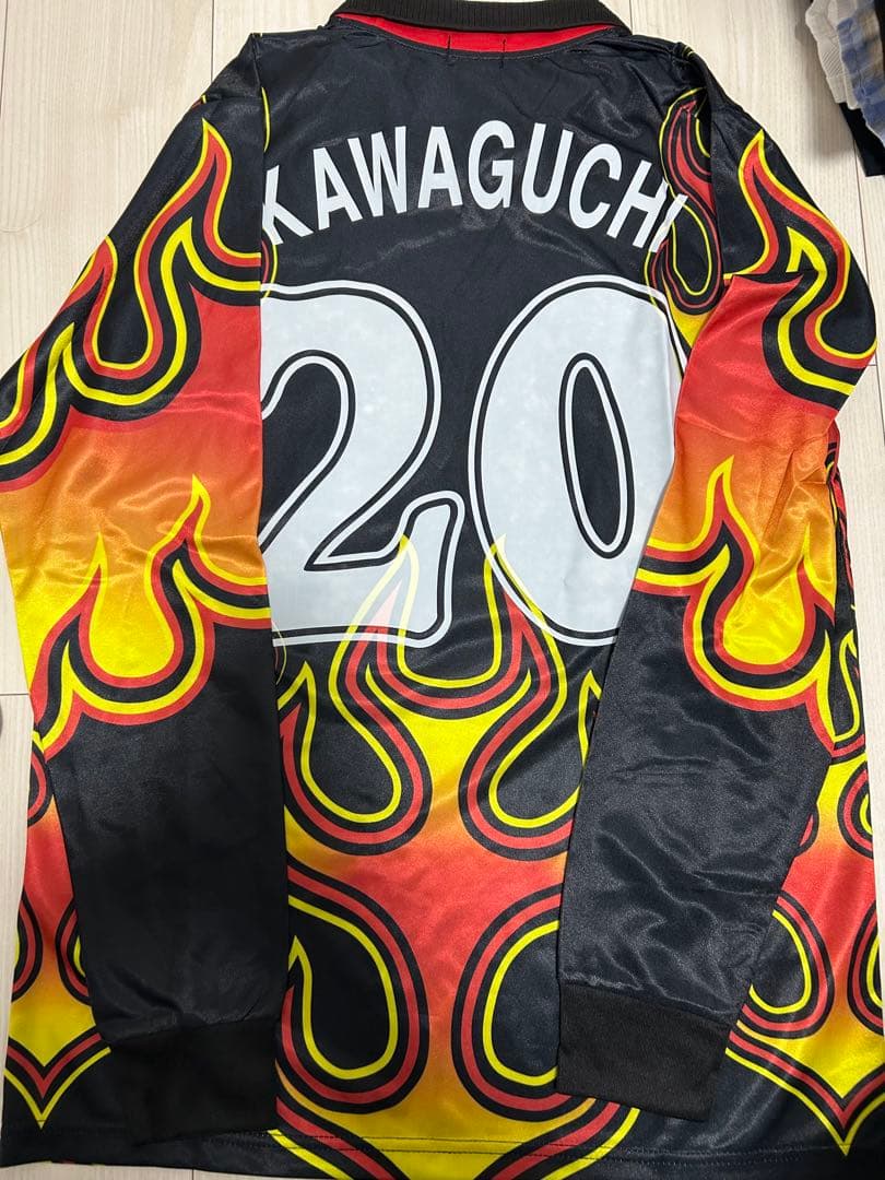 日本代表 川口能活 1998 W杯　GK 炎 ユニフォーム キーパー　L 新品