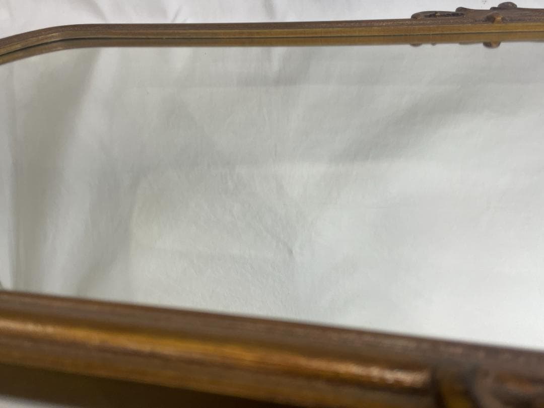 ◻︎ZARA ◻︎　ゴールド ウッド ウォールミラー　フランス　鏡