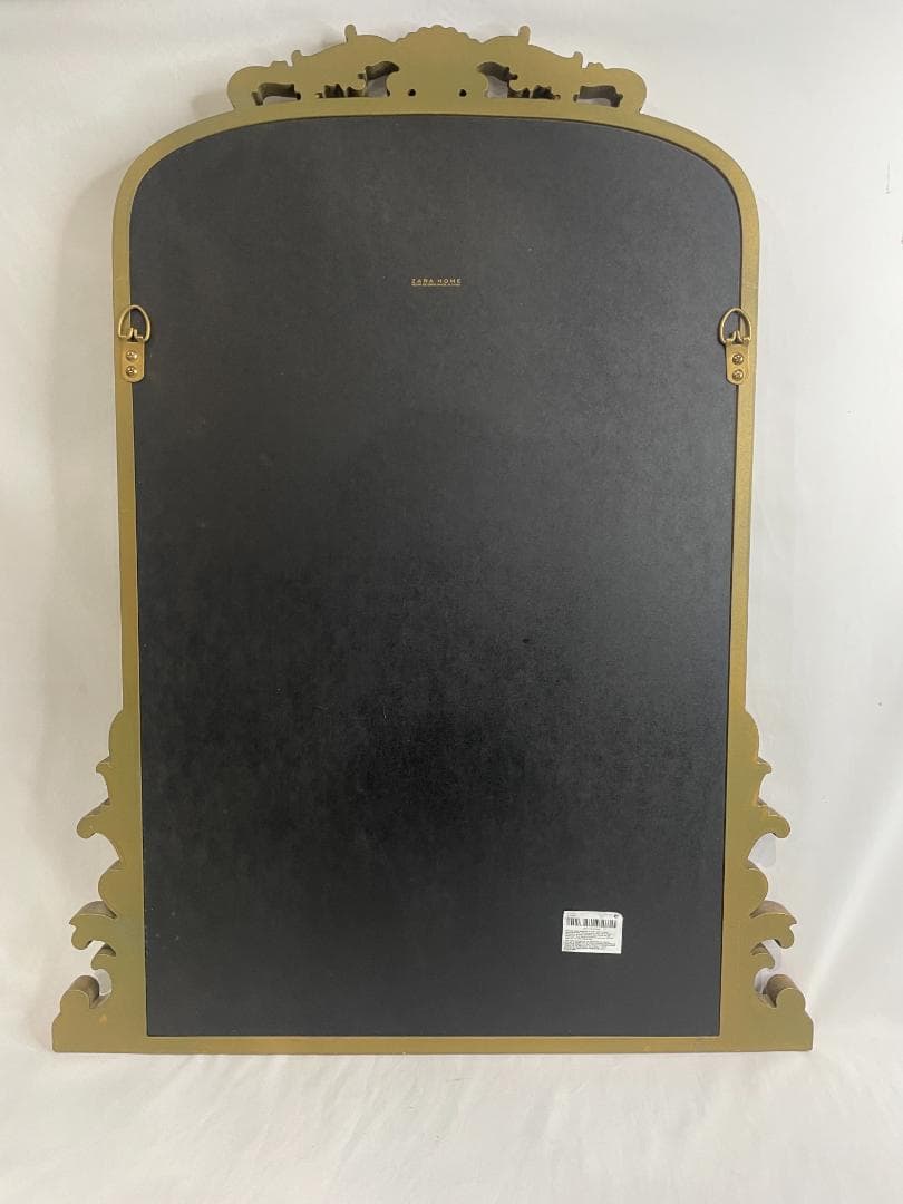 ◻︎ZARA ◻︎　ゴールド ウッド ウォールミラー　フランス　鏡