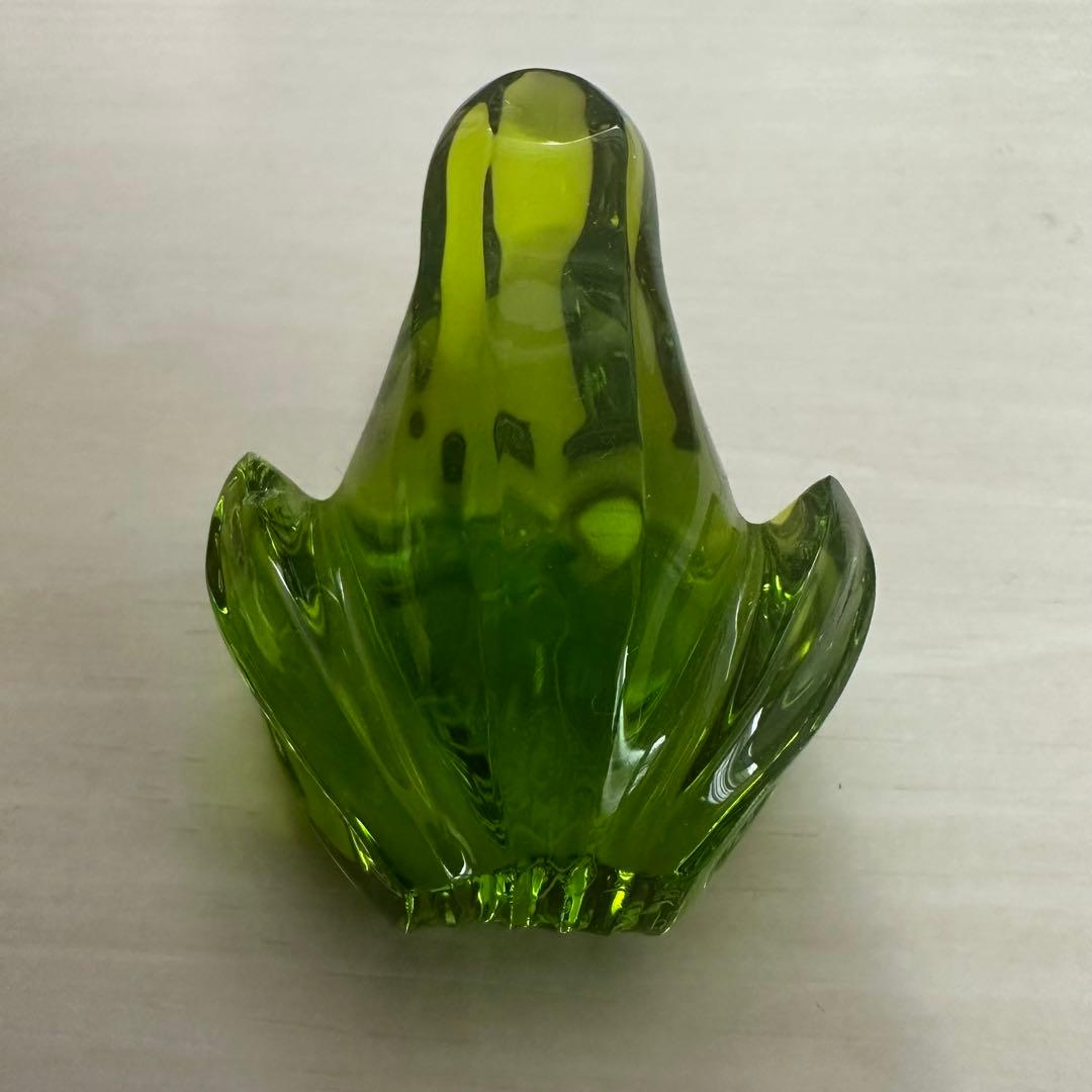 バカラ　緑カエル　超美品