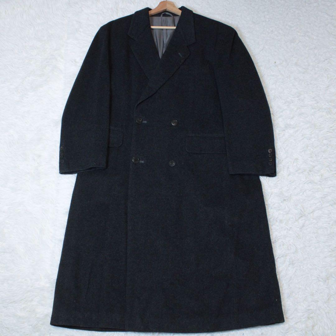 Christian Dior カシミヤ混 ダブルブレスト チェスターコート L