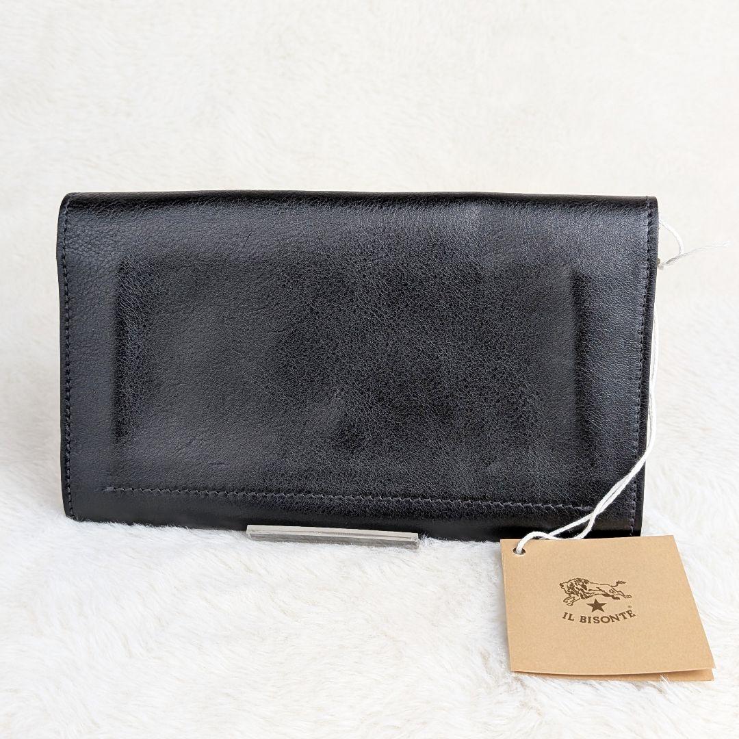 ✨️未使用タグ付✨️ ILBISONTE イルビゾンテ レザー 長財布 ブラック