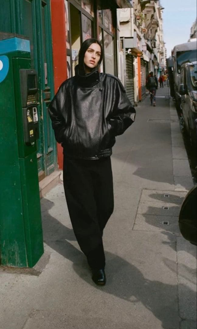 新品タグ付き★ZARAザラ　フェイクレザージャケット