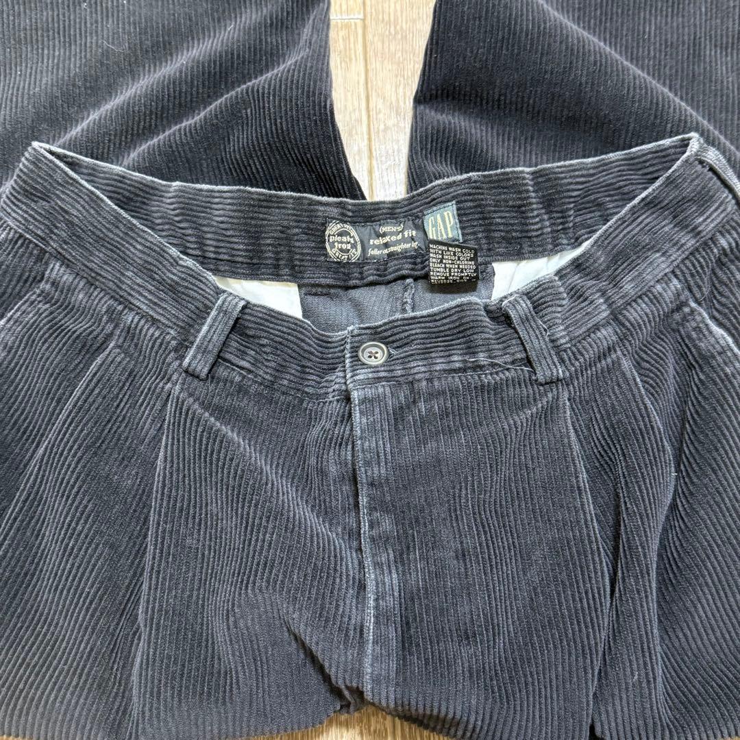 OLD GAP コーデュロイパンツ 90s コーデュロイ パンツ 2タック