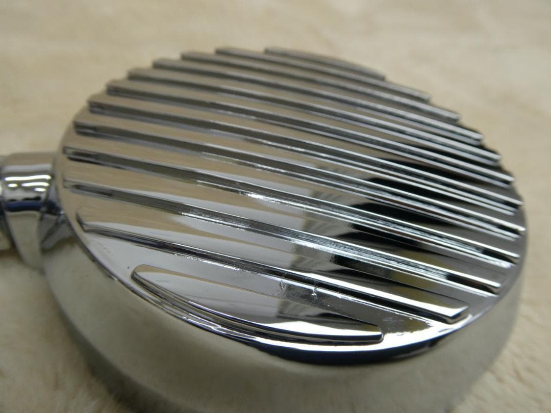 全フィン　ミラー　ショート　メッキ/左右 正ネジ10ミリ