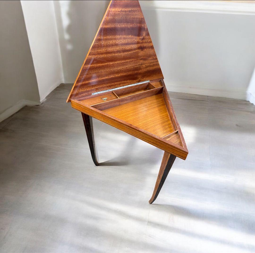 REUGE コンソール 象嵌 オルゴール 小物入ボックス付き サイドテーブル