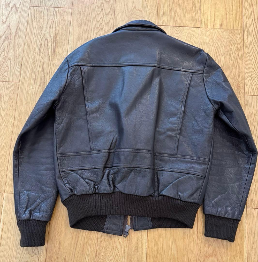 レザージャケット 本革 A-2フライトジャケット Lサイズ 90s 牛革 日本製