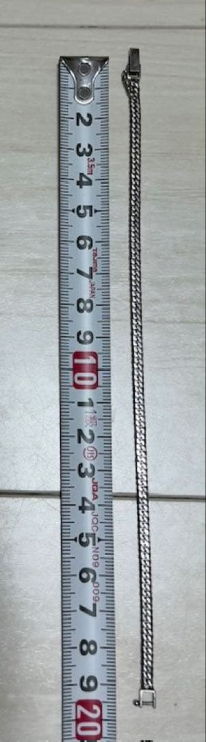 プラチナPt850 6面カット ダブル喜平 ブレスレット