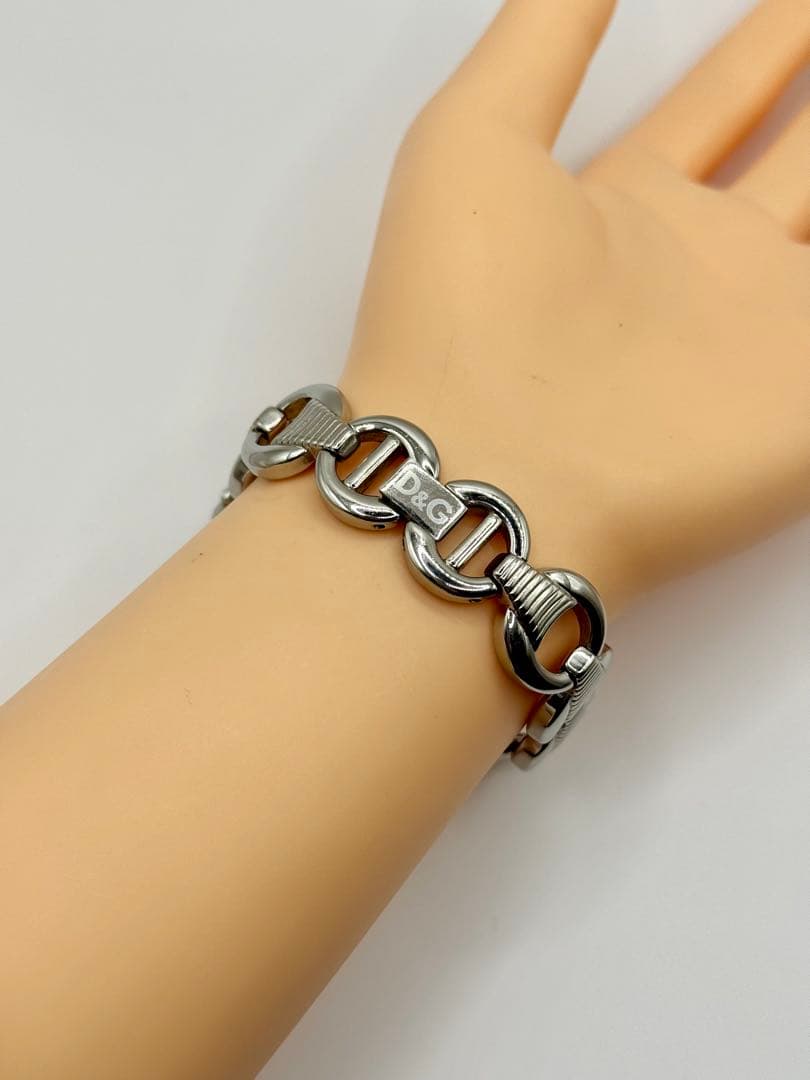 DOLCE&GABBANA ドルチェ&ガッパーナ ラウンド QZ ブラック文字盤