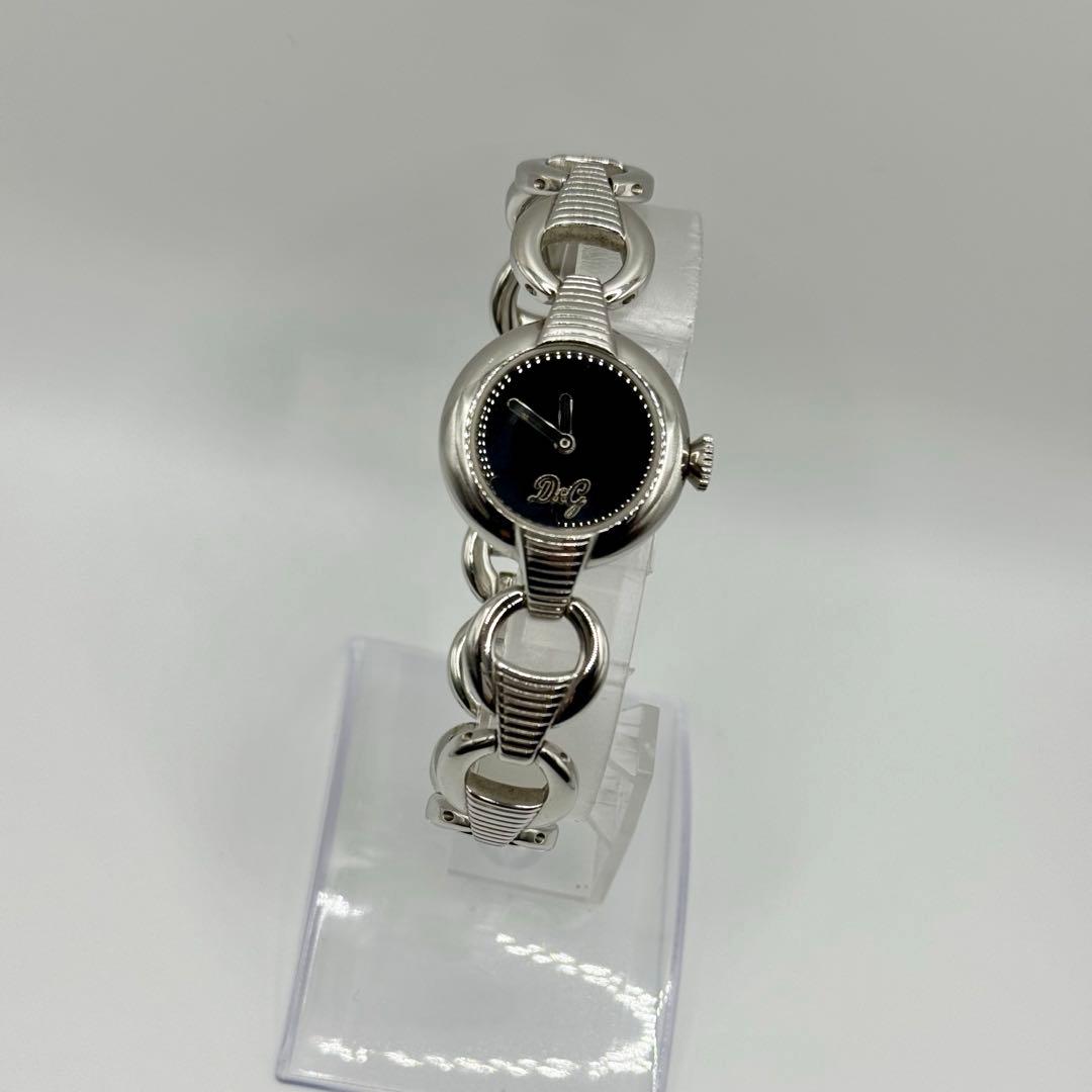 DOLCE&GABBANA ドルチェ&ガッパーナ ラウンド QZ ブラック文字盤