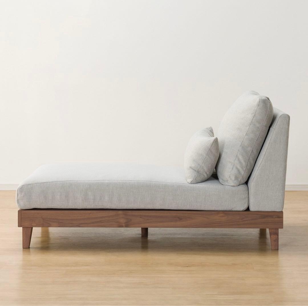 ニトリ 布張りカウチソファ　(FK02)　グレー　L字型可能