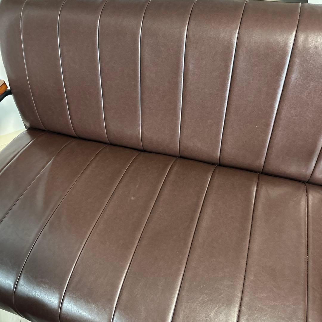 ニトリ ソファ ソファー 2人掛け Nシールド ステイン ブラウン