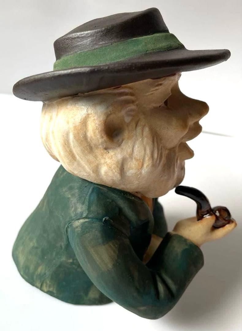 【松栄堂】煙出し人形 パイプおじさん 香炉