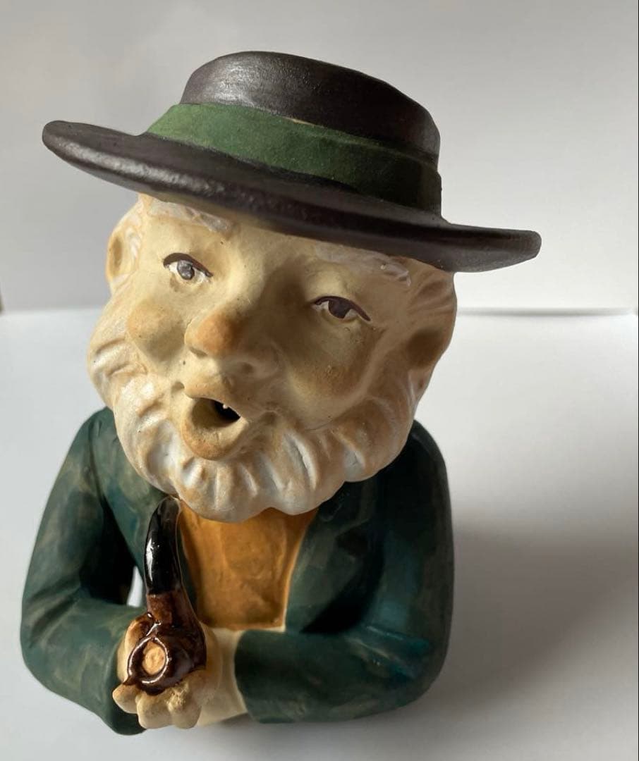 【松栄堂】煙出し人形 パイプおじさん 香炉