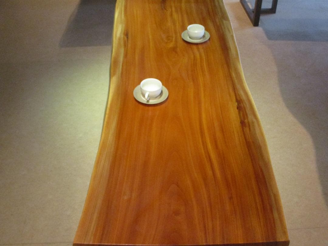 J-0028■　欅　ケヤキ　テーブル　ローテーブル　ダイニング　座卓　一枚板
