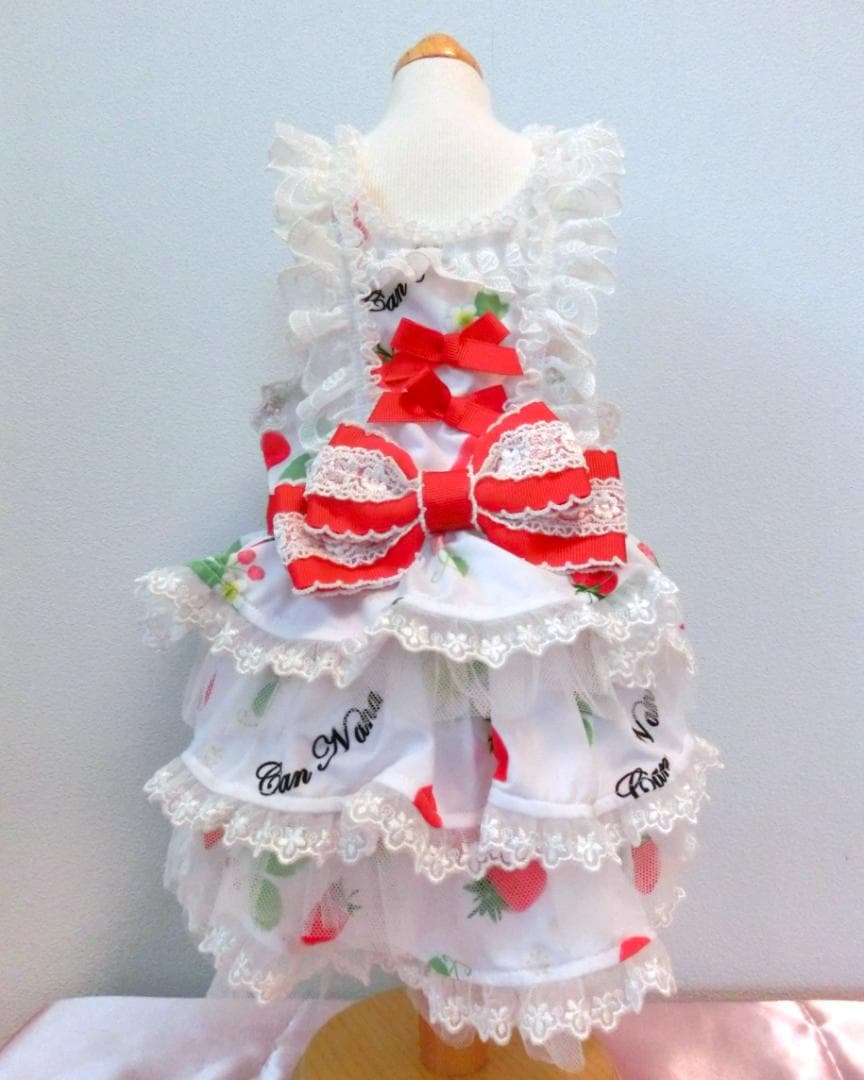 【稀少 美品】きゃんナナ いちごキャミワンピ Ｓ+Ｍサイズ