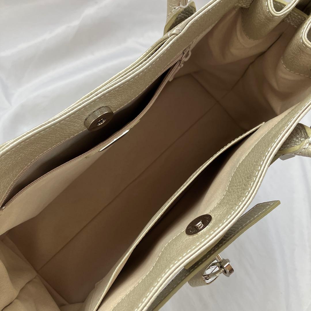 〈美品〉傅濱野 トートバック　ハンドバッグ ミーティア　レザー