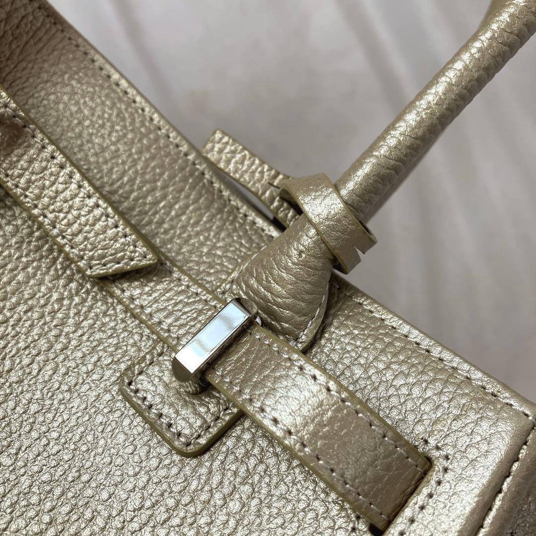 〈美品〉傅濱野 トートバック　ハンドバッグ ミーティア　レザー