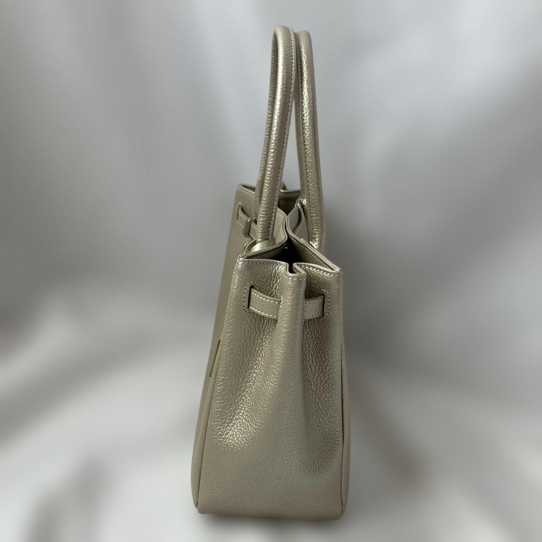 〈美品〉傅濱野 トートバック　ハンドバッグ ミーティア　レザー