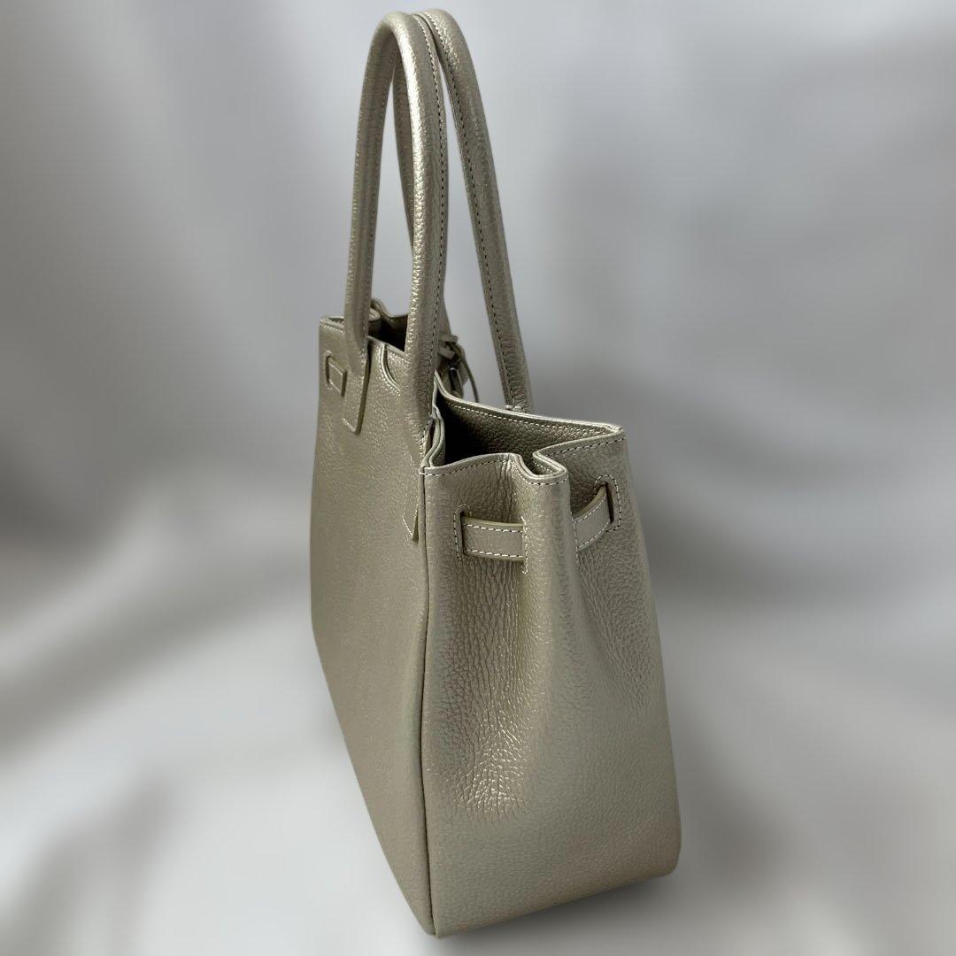 〈美品〉傅濱野 トートバック　ハンドバッグ ミーティア　レザー