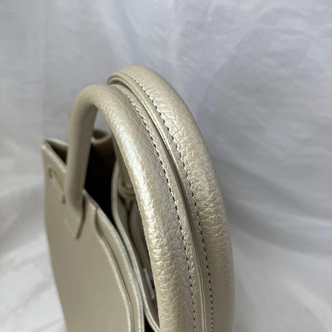〈美品〉傅濱野 トートバック　ハンドバッグ ミーティア　レザー