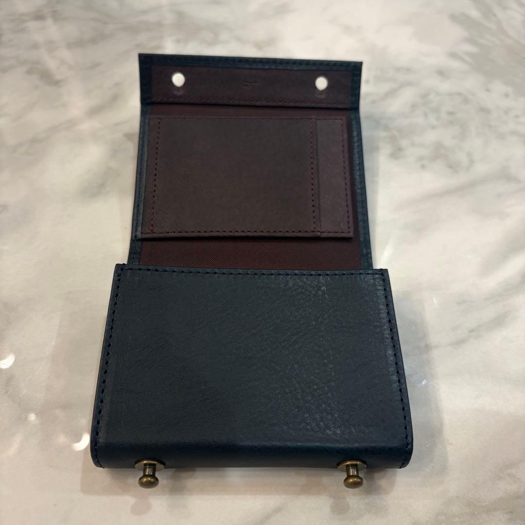 【新品・未使用品】m＋ エムピウ ミッレフォッリエⅡP25 ネイビー/ブラウン