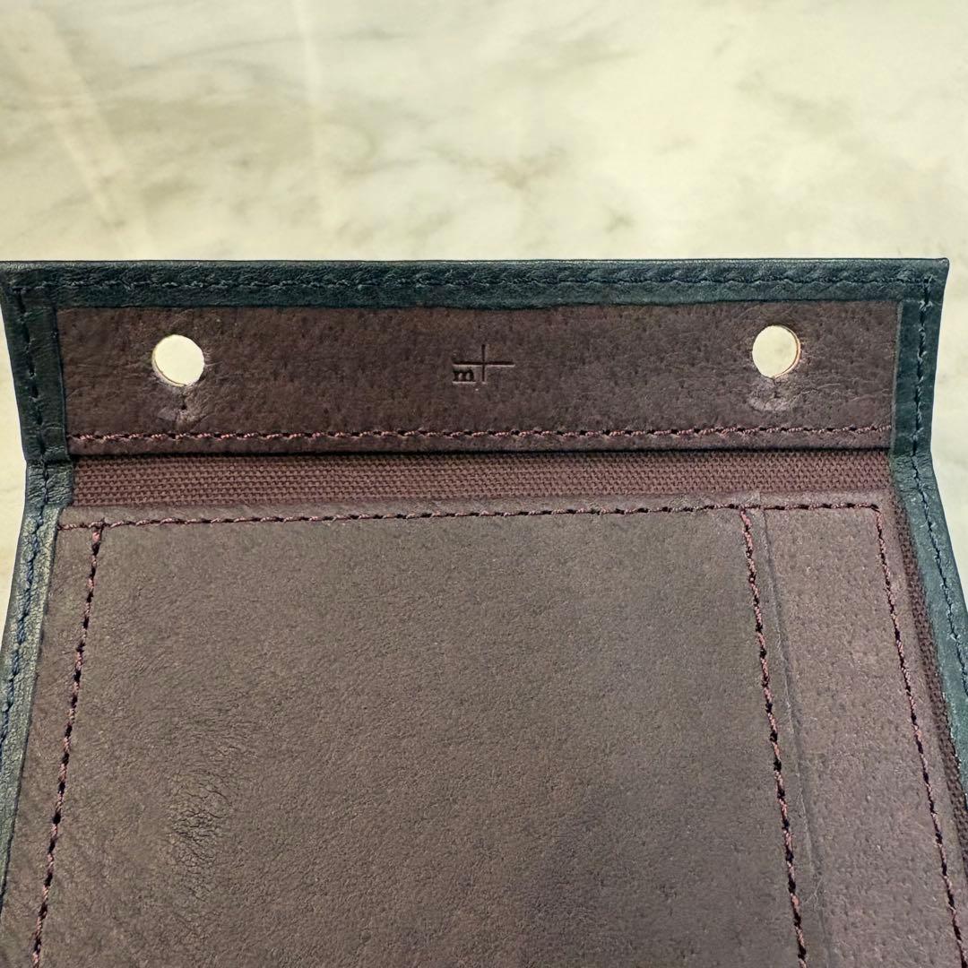 【新品・未使用品】m＋ エムピウ ミッレフォッリエⅡP25 ネイビー/ブラウン