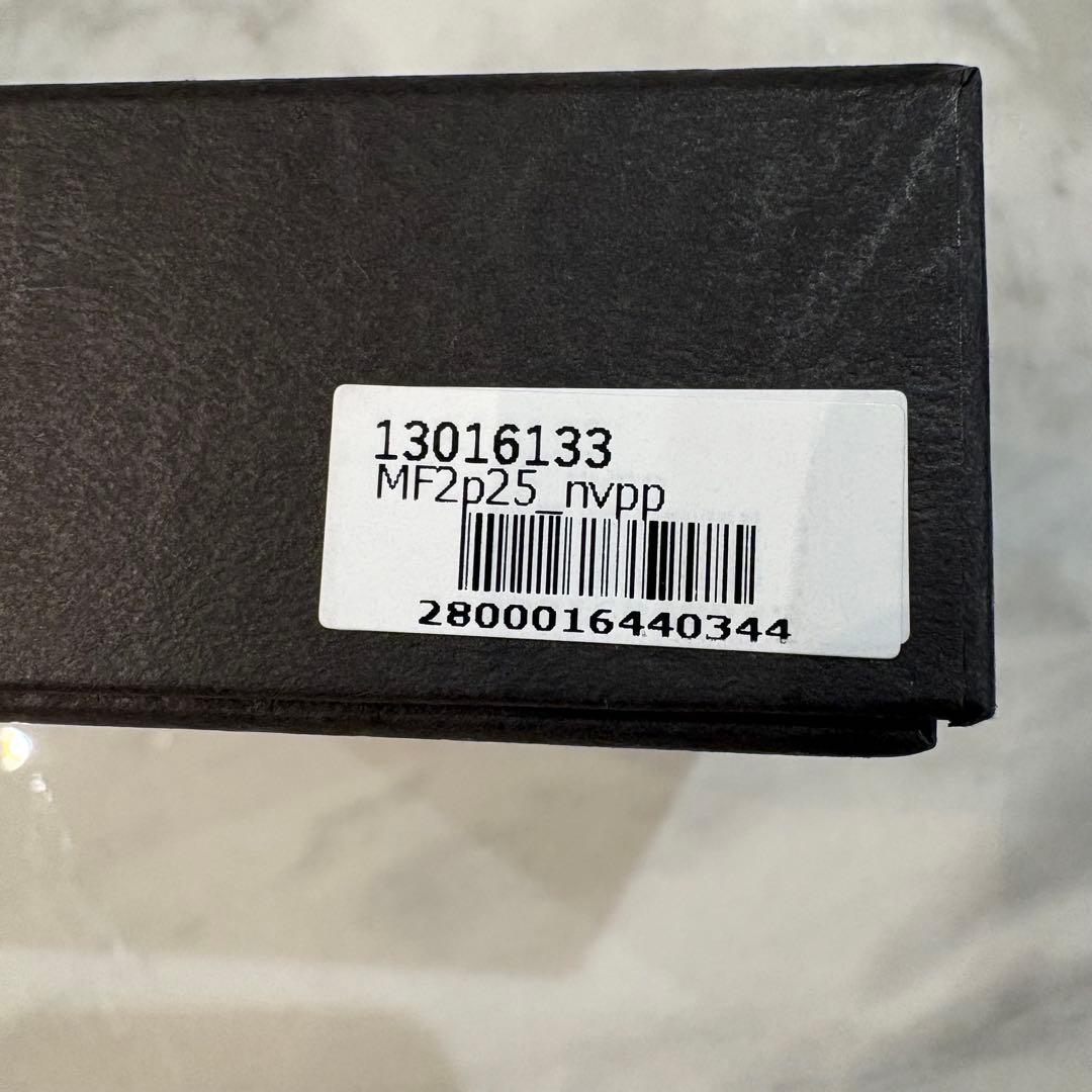 【新品・未使用品】m＋ エムピウ ミッレフォッリエⅡP25 ネイビー/ブラウン