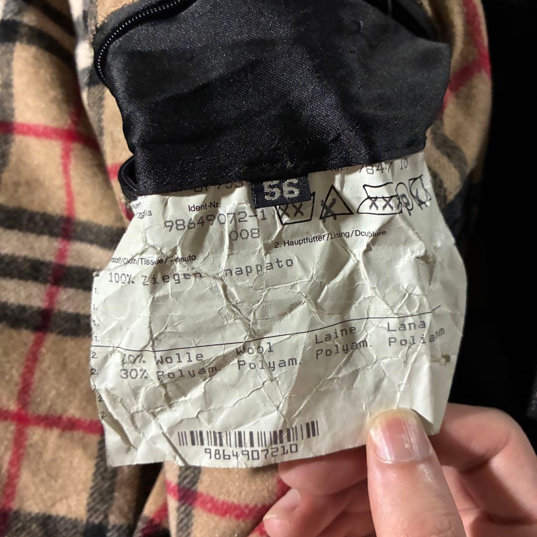 rjonjionさま専用　極美品80s90s Burberrysゴートレザー