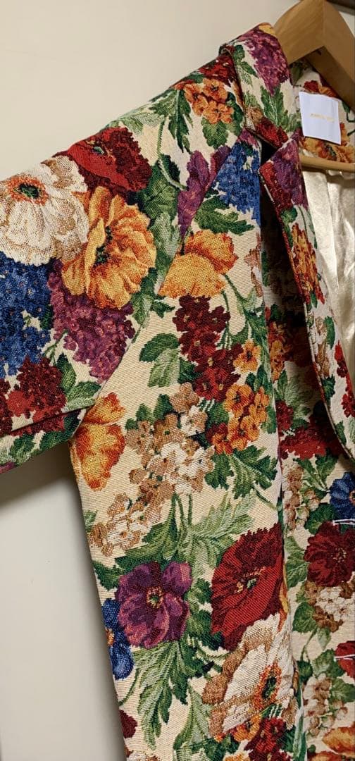 manana suerte ゴブランチェスターコート　花柄　限定モデル