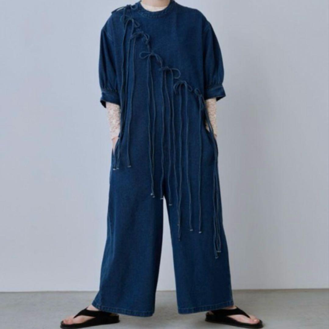 perna デニムオールインワン