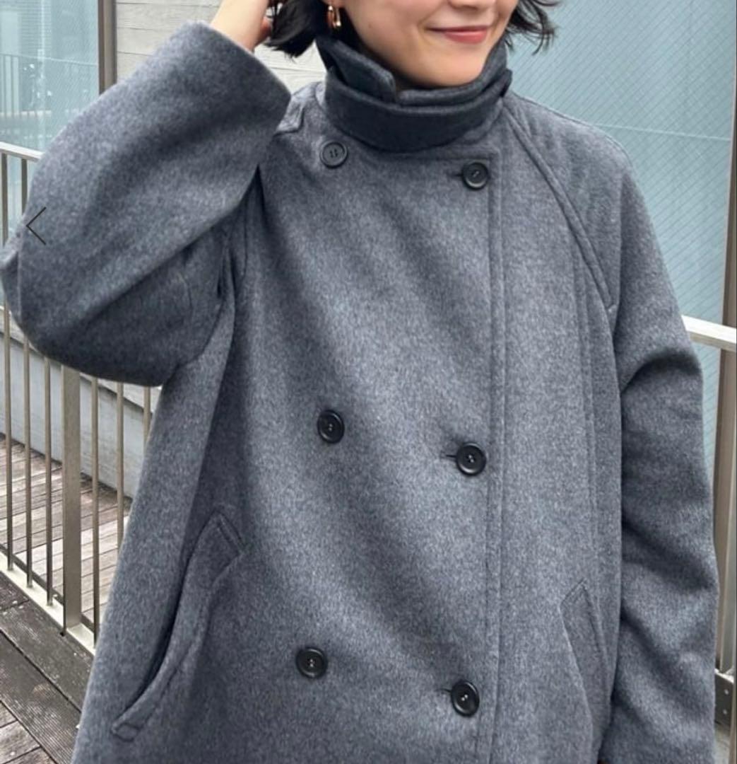 SIMPLICITE Wビーバーテントライントレンチコート